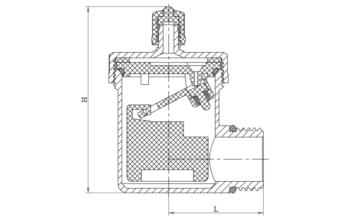 Angle-Pattern Automatic Air Vent Valve
