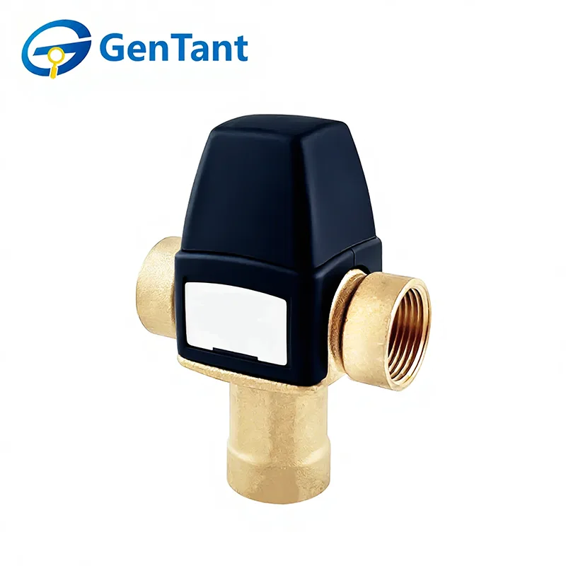 Thermostatisch mengventiel met wateruitlaat onderaan